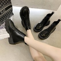 더구두 앵클부츠 통굽 워커 편한부츠 여자신발 여성구두-4121