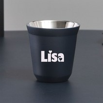 에스프레소샷잔 귀여운 스테인레스 스틸 에스프레소 컵 단열 캡슐 모양 커피 머그잔 맞춤형 픽시, 09 dark blue_01 80ml