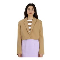 Filles A Papa Ladies 여성 Camel 카멜 Crepe 크레페 Cropped Tailor Jack Brand Size 브랜드 사이즈 2 6204191009Camel