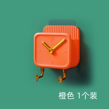 벽선반인테리어 진열장 휴대폰충전등 호텔 침대머리 고정 점착 식 벽걸이 리모컨 봉형코너선반 주방 무타공 4852963712, 오렌지색 색 -1개입