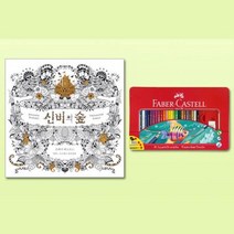 30대여성 취미 컬러링북 수채색연필 48색 색칠놀이