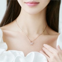 노이드비 써지컬스틸 나비 크리스탈 큐빅 청순 체인목걸이