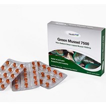 초록홍합 그린 머슬 7500 관절영양제 초록홍합 뉴질랜드초록홍합[그린 뉴질랜드], 60캡슐(1box)