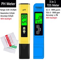 PH측정기 수분 산소 농도 디지털 EC TDS 미터 테스터 펜 수질 PPM 필터 수경 수영 수영장 물 모니터, 13 PH009BL EC005BL