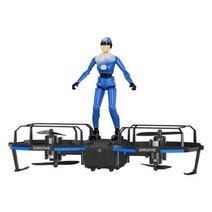 2 in 1 익스트림 에어 보드는 RC 스턴트 보드에서 8 세 이상 미니 드론 쿼드 콥터 장난감용 패러글라이더로 변환, 블루