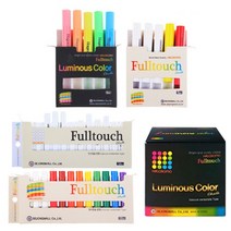 HAGOROMO 하고로모 소용량 세트 풀터치 탄산분필 형광분필 5본 10본12본 20본, 형광분필 5색 [20본]