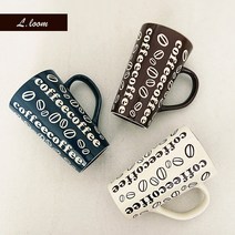 커플용 신혼부부 사무실 커피숍 홈 카페 커피 빅사이즈 큰 빅 머그컵 머그잔 550ml, 네이비