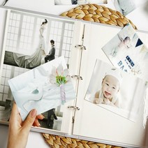 하루필름 포토북 셀프 제작 기념일 사진앨범제작, 그레이-백지
