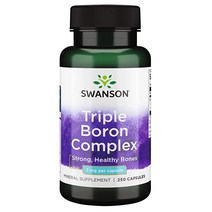 스완슨 트리플 Boron complex 아스파르테이트 글리시네이트 미네랄 보충제 (250캡슐), 1