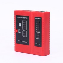 oullx 랜테스터기 테스트 장비 네트워크 RJ45 RJ11 이더넷 UTP LAN rj12 cat5 cat6 cat7, 빨간색