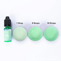 비누만들기 비누키트재미를 위한 10ML 수지 안료 양초 비누 DIY UV 에폭시 금형 쥬얼리 제작 용품 공예품, 10 Light Green