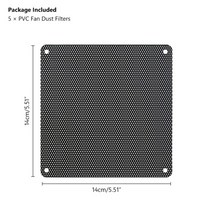 컴퓨터 먼지 필터 스폰지 테이프 필터망 그물 투명 매쉬 5pcs 블랙 화이트 squre 블랙 pvc pc 팬 먼지 필터 방진 케이스 컴퓨터 메쉬 먼지 커버 80x80mm, 140mm 블랙