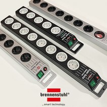 독일 브레넨스툴 수퍼솔리드 과부하차단 안심콘센트 사무실멀티탭8구 고강도멀티탭, 실버_BSS-8SV+사은품 케이블타이 3ea