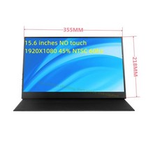 13.3 인치 4K 휴대용 모니터 USB-C 유형-c HDMI 호환 컴퓨터 ps4 스위치 Xbox one 노트북 전화 라즈베리, 15.6 touch_NONE