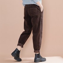 WAWAMOM(특허브랜드) 여성 골덴 배기팬츠 여자 골지 코듀로이 통바지 배기 통싼바지 BNQ44s
