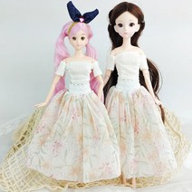인형옷 드레스 캐주얼, 25.화이트 오픈숄더 투피스