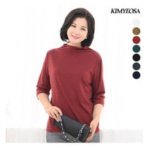 김여사 텐션 좋은 데일리 7부 티셔츠 엄마옷/마담옷/중년여성/50대/60대
