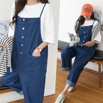 하늘바라기 여성용 티즈 데님 투웨이 점프수트