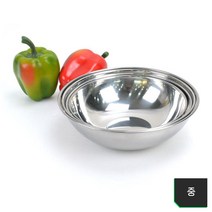 냉면 전문점 식당용 스텐 비빔면기 중 19cm 업소용 요리도구 식재료세척 디저트