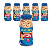 플랜터스 드라이 로스티드 땅콩 라이틀리 솔티드, 453g, 6개