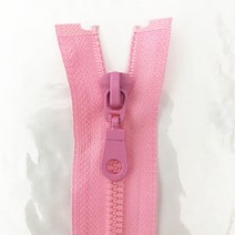 옷 지퍼 달기 2 조각 5 #(25-70 )cm 분리형 수지 지퍼 오프닝 자동 생태 잠금 플라스틱 지퍼 재봉 슈트 용, 12 분홍색_01 2pcs_05 50cm, 분홍색