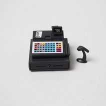 카운터 포스기 (계산대 돈통 바코드 스캐너) 미니어처 납골당꾸미기 미니어처 장식
