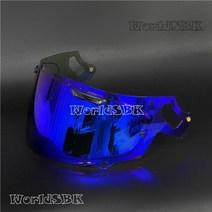 Arai rx-7x rx7x 풀 페이스 안티 스크래치 윈드 쉴드 헬멧 고글 모토 액세서리 부품 렌즈에 맞는 오토바이 헬멧 바이저, 파란색