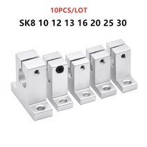 SK8 SK10 선형 레일로드 샤프트 서포트 베어링 XYZ 테이블 CNC 라우터 10개, 05 SK16