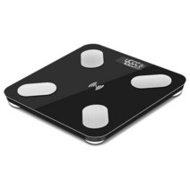 주방 디지털 전자 저울 요리 계량 블루투스 체지방 체중계 스마트 LCD 앱 안드로이드 또는 IOS 균형 체질 구성 분석기, [01] silk screen black