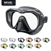 쎄악 쎄악섭 스쿠버다이빙 마스크 수경 이탈리카, 블랙