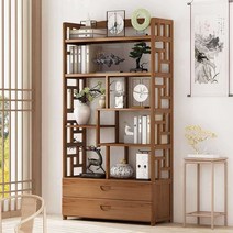 수석진열장 장식품 소품 골동품 진열대 선반, 6단더블서랍101cm넓은디자인11.2m