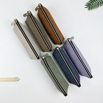 스웨이드PU펜파우치 스웨이드필통 가죽필통 필통 스웨이드파우치 가죽파우치 연필파우치 펜파우치 포켓필통 슬림필통 아이비스, 카키그레이