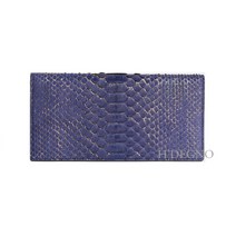 리얼파이톤 퍼플골드 장지갑