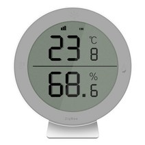 TUYA ZIGBEE 지능형 온도 및 습도 감지기 무선 센서 ALEXA GOOGLE 홈과 호환 가능, as shown_체코