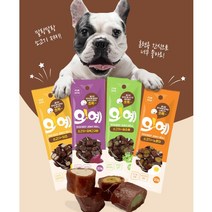 강아지 간식 쫄깃한 져키 훈련용 칭찬용 맛있는 영야간식 오예20g, 3개, 소고기+노른자