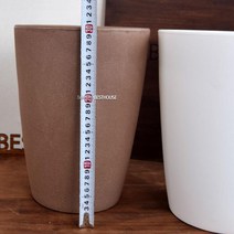 869황진 럭셔리 화분 커피숍 분갈이화분 거실용 실내 긴화분 이탈리아 23x30cm, 브라운 물구멍o 변심x