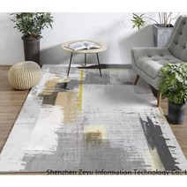 북유럽풍 대형 거실 카페트 사계절 극세사 소형 러그 매트 모음, 140×200cm + U