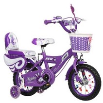 신제품 어린이용 자전거 큰 남아 및 여아 1220 인치, purple top+18inch