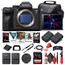 Amazon 리퍼제품 소니 알파 a7S III 미러리스 디지털 카메라 (본체 전용) (ILCE7SM3/B) 64GB 메모리 카드 NP-FZ100 배터리 코렐 포토 소프트웨어 케이스