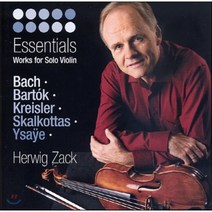 [CD] Herwig Zack 헤르비히 자크가 연주하는 무반주 바이올린 작품집 - 바르토크 바흐 이자이 크라이슬러 스칼코타스 (Essentials -...