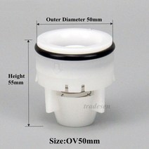 솔레노이드 밸브 8 50mm 플러그인 플라스틱 역류 방지 밸브 스프링 체크 워터 미터 밸브 안티 드립 밸브 편도 물 제어 커넥터, 5개, 난 50mm