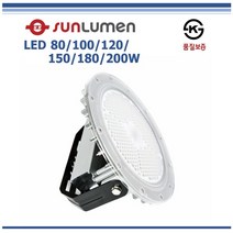 일광전기 LED투광등기구 KS 고효율 공장등 컨버터타입 광학렌즈 100W 120W 150W 180W 200W / 일광전기(주) 썬루멘, LED투광등기구 120W (갓 포함)