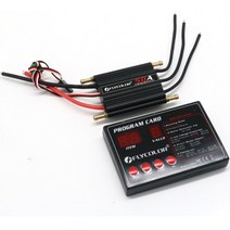 스피드 컨트롤러 모터 속도 조절기 Flycolor-RC 보트용 브러시리스 ESC 컨트롤러50A 70A 90A 120A 150AProgaming 카드 지원 2-6S Lipo, 07 50A and Card
