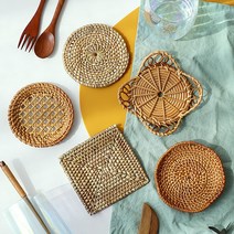 라탄 코스터 컵받침, 5.라탄 굽꽃잎