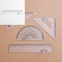 투명 각도기 삼각자 4종세트 강철자 대형컴퍼스 1미터자 원그리는도구 초등콤파스 인치자 30센치자 초등컴퍼스