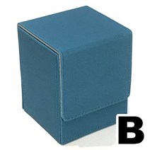 Cicogna 트레이딩 카드 덱 케이스 가죽 100장 카드 수납 세로 슬롯 TYPE B, 유형 B: 청록색