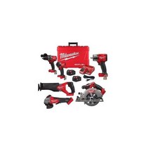 Milwaukee 밀워키 전동 공구 콤보 키트 18V 무선(6-공구)+5.0Ah 배터리+충전기