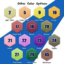 홈 스튜디오 방음 패널 장식 어쿠스틱 아이솔레이터 소음 6 개, Customized Color, 12mm Highest Density, Large hexagon