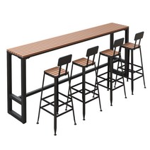 야외바테이블세트 의자 발코니 편의점 데크 난간 철제, 길이 120×폭 40×높이 105 cm