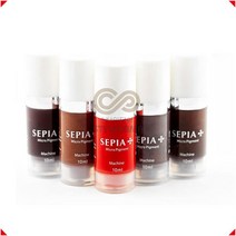 세피아 위생인증 펌핑 10ml 색소 머신 수지 엠보 겸용 반영구화장색소, 다크브라운